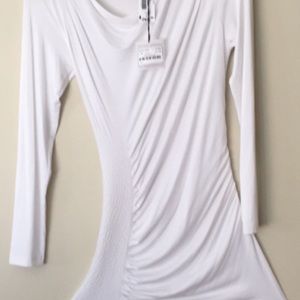 NWT Sarah Pacini long white top size 2/small